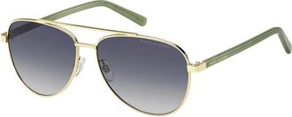 Marc Jacobs Sunglasses, female, Yellow, 60 MM, Marc 760/S Aviator Sunglasses
