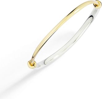 Dodo BRACCIALE BANGLE PEPITA IN ARGENTO E ORO