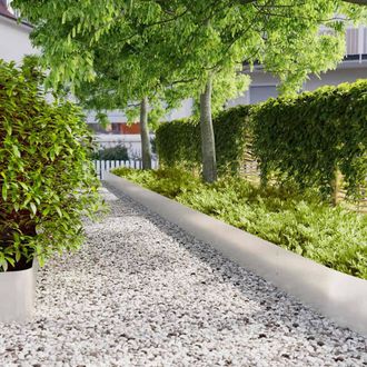 Berkfield Home Lawn Edgings 10 pcs 25x103 cm Stainless Steel in Silver