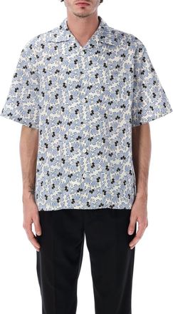 Prada White Floral Print Shirt