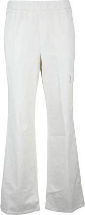 PANICALE Velvet Cargo Pants - White