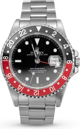 Rolex Pre-owned Rolex GMT-Master II Automatic Black Dial Mens Watch 16710 BKSO