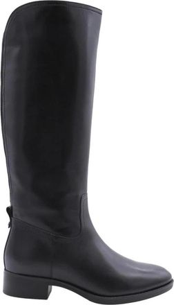 Geox Akvavit Hoge Laarzen - Dames - Hoge Laarzen - Zwart - 36 EU - Leer - Schoenen