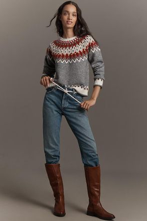 Hunter Crew-Neck Jacquard Sweater
