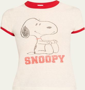 Re/Done 60s Graphic Ringer Tee