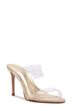 Schutz Ariella Stiletto Sandal in Platinum at Nordstrom, Size 5.5