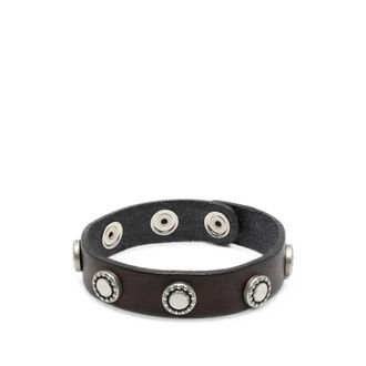 Eraldo Stud-embellished Leather Bracelet