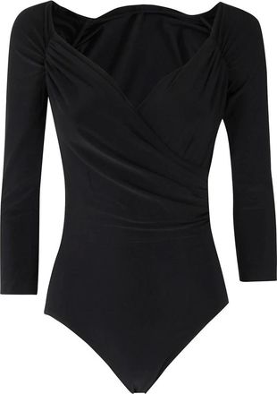 Norma Kamali Dames, Tops, Zwart, Maat: S Leer