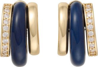 Roxanne Assoulin The Stone Huggie Hoop Earrings in Lapis at Nordstrom