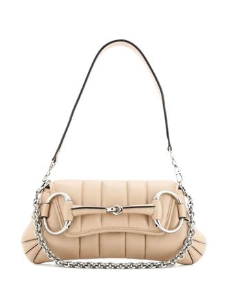 Gucci Horsebit Chain Vertical Quilted Leather Small shoulder bag - Neutrals