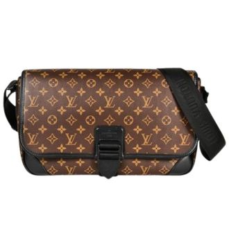Louis Vuitton Pre-owned Cross Body Bags, female, Brown, Size: ONE SIZE Pre-owned Monogram Macassar Shoulder Bag