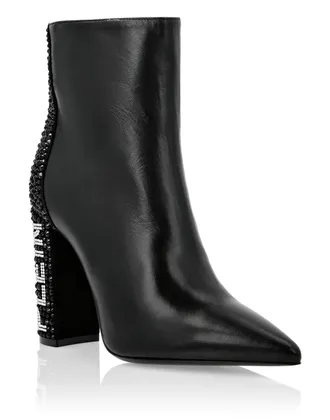 Philipp Plein Boots High Heels Mid Crystal Plein