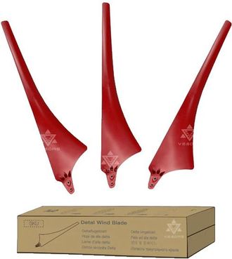 OEM Palas De Turbina E&oacute;lica, Material Duradero, Dise&ntilde;o Aerodin&aacute;mico, 3 Delta Red