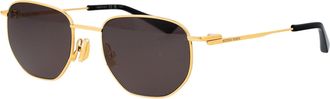 Bottega Veneta Unisex Sunglasses Bv1301s Gold-Grey Gold-Gold-Grey Metal Gold/gold/grey