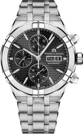 Maurice Lacroix Chronograph Automatic Black Dial Mens Watch AI6038-SS002-330-2