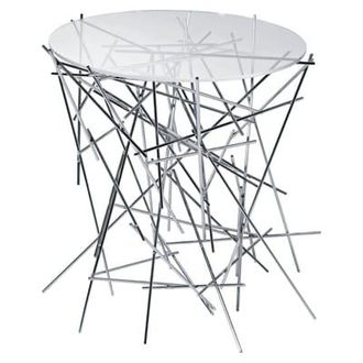 Alessi End table Blow up - Metal - Stainless steel - Designer Fratelli Campana