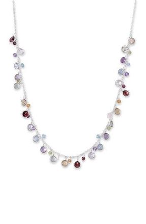 Samuel B. Sterling Silver Multi Gem Necklace at Nordstrom Rack