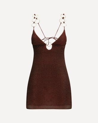 Os&eacute;ree Lumiere Ring Mini Dress Female L