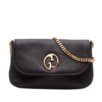 Gucci Pre-owned Cross Body Bags, female, Black, Size: ONE SIZE Pre-owned Vintage Shoulder Bag