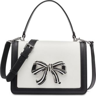 Karl Lagerfeld Simone Satchel in White/black 1 at Nordstrom