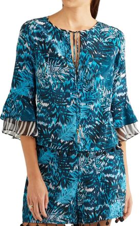 Matthew Williamson Matthew Wiliamson Pom-Pom Hem Silk Top Size XS