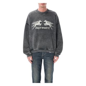 Represent Sweatshirts, male, Gray, Size: XL Pegasus Sweatshirt