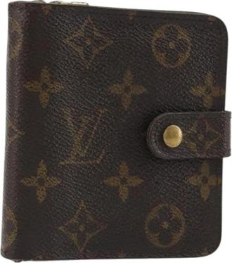 Louis Vuitton Pre-owned Monogram Canvas Portemonnee - Dames - Vintage Accessoires - Bruin - ONE Size - Vintage