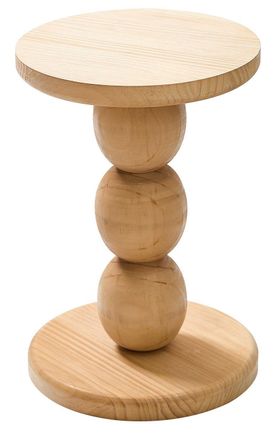 Nordlys Table Appoint End of Sofa Wooden Round Table in Brown