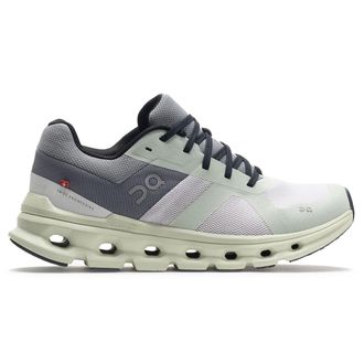 On Cloudrunner Textile Synthetic Womens Low Top Trainers - Frost Aloe - Size:UK 3