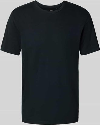 Superdry T-Shirt mit geripptem Rundhalsausschnitt in Black, Größe XXL