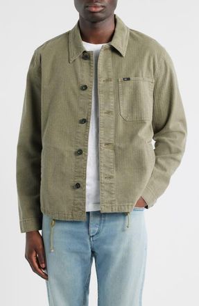 AG - Adriano Goldschmied George Utility Shirt Jacket in Dusty Sage at Nordstrom, Size Xx-Large