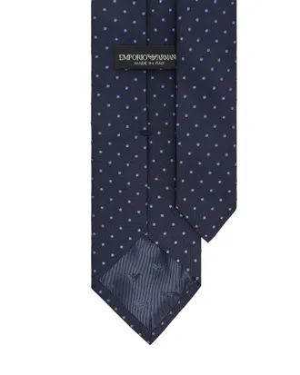 Emporio Armani Silk Jacquard Necktie - Navy