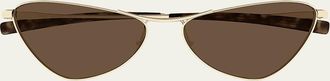 Saint Laurent 56mm Cat-Eye Titanium Sunglasses