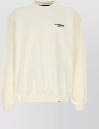Represent cotton crew-neck sweatshirt