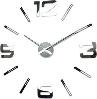 OEM Reloj Adhesivo De Espejo Grande Para Bricolaje (100-130 Cm)