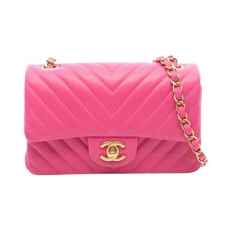 Chanel Pre-owned Vintage Schoudertas - Dames - Pre-owned - Roze - Maat: ONE Size Leer