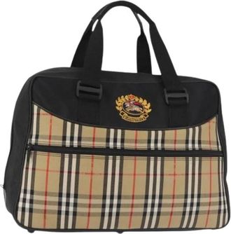 Burberry Pre-owned Weekend Bags, female, Multicolor, Size: ONE SIZE Pre-owned Boston Bag