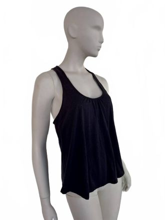 Eberjey Heather Shelf Bra Racerback Top In Black