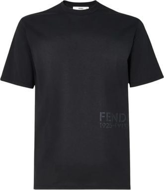 Fendi Hombre, Camisetas, Negro, Talla: S