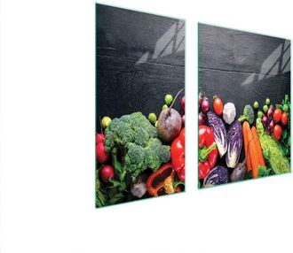 OEM Placa Protectora De Vidrio Para Estufa 90x52 Verduras