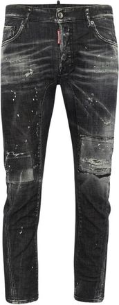 Dsquared2 Tidy Biker Jean - Heren - Slim Fit Jeans - Zwart - 2XS - Katoen - Jeans