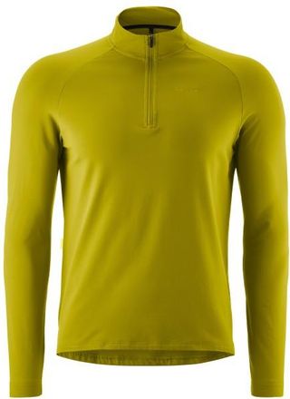 Gonso Essential Jersey Longsleeve Velotrikot f&uuml;r Herren | gelb/oliv