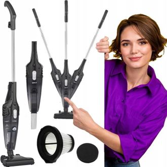 OEM Aspiradora Vertical Port&aacute;til Cyclone 2 En 1 Hepa, Potente, 800 W, 16000 Pa
