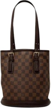 Louis Vuitton Pre-owned Marais Bucket Bag - Dames - Vintage Tas - Bruin - ONE Size - Leer - Vintage