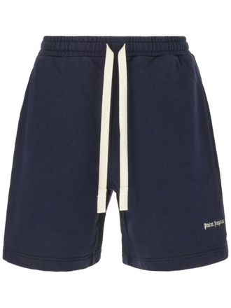 Palm Angels Bermuda con ricamo - Blu