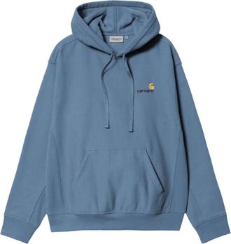 Carhartt Work in Progress Blue Embroidery Logo Hoodie