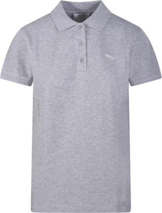 Maison Kitsun&eacute; Baby Fox Regular Polo - Dames - Polos - Grijs - M - Katoen - Tops
