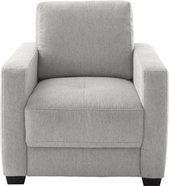 Mr. Couch Sessel »Pierre de Luxe mit Holzfüssen« 1 Stk. tlg. Mit Boxpring-Taschenfederkern