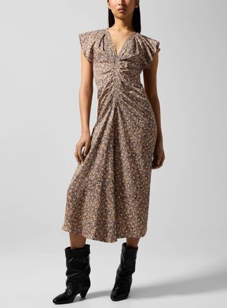 Isabel Marant Womens Lyndsay silk-blend dress