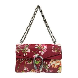 Gucci Pre-owned GG Blooms Shoulder Bag - Dames - Pre-owned - Rood - Maat: ONE Size Leer